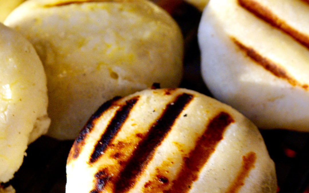 Arepas on the grill
